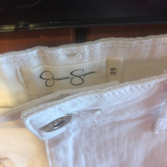 Jessica Simpson White Shorts Design Detail Size 29 NWT - Picture 6 of 10